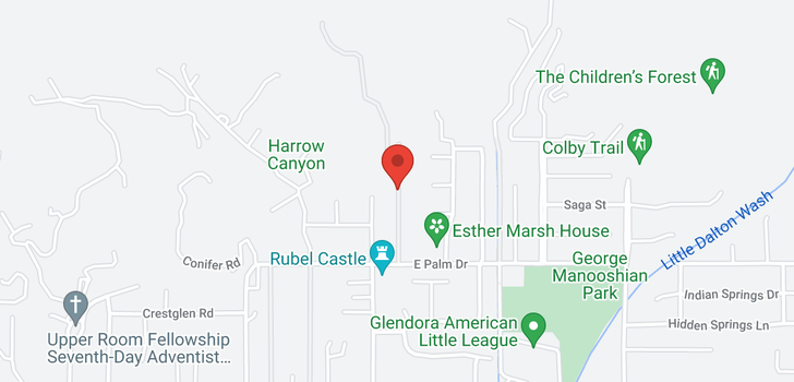 map of 981 Glencoe Heights Glendora, CA 91741